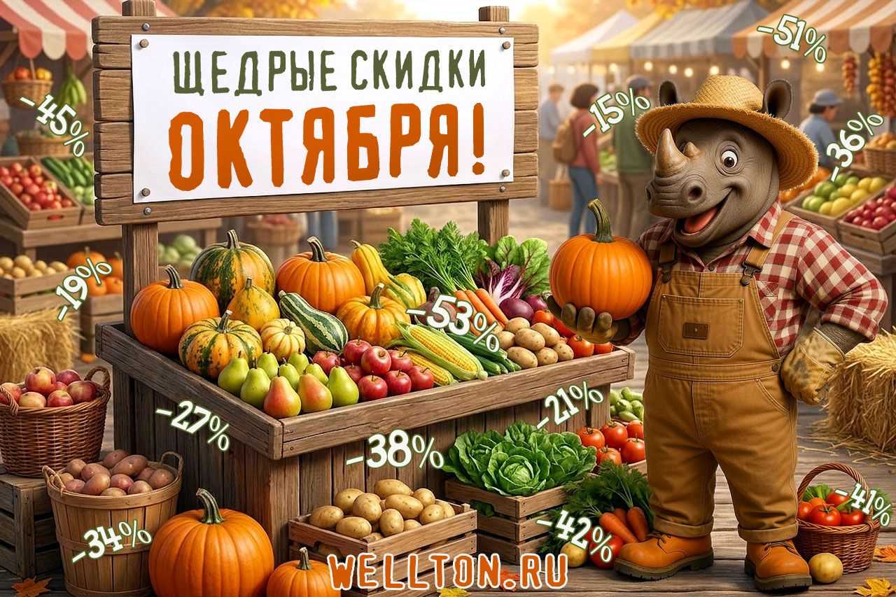Щедрый урожай скидок октября!