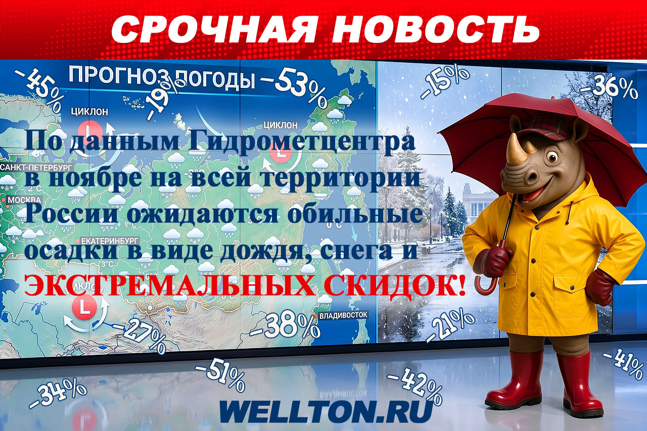 Обильные осадки в виде экстремальных скидок в ноябре!